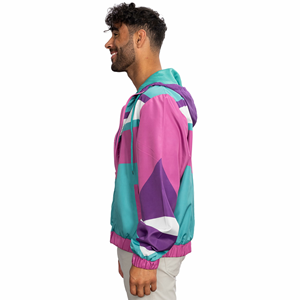 Veste coupe-vent de mode personnalisée en gros pour hommes veste coupe-vent Streetwear imperméable vierge respirante - Product Image 2