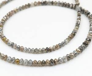 Perles de diamant naturel facettées multicolores en forme de rondelle, 15 pouces, modèle LUSTRE 1058, fournitures pour la fabrication de bijoux DIY - Product Image 3