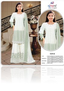 ชุดคุर्ติ ชัลวาร์ กามีซ แบบดั้งเดิมของปากีสถานสำหรับผู้หญิง เสื้อผ้าอินเดียลำลองสำหรับงานปาร์ตี้ ทันสมัย สวยงาม แห้งเร็ว ไม่ยับง่าย - Product Image 2