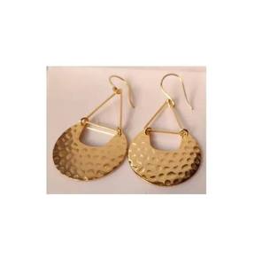 Heritage <b>inspired</b> brass earrings for women with intricate handcrafted art perfect for cultural events and celebrations - Product Image 4