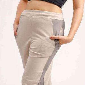 Pantalon de survêtement pour femme, coupe droite, taille mi-haute, avec logo brodé, panneau latéral élastique, écologique, séchage rapide, respirant - Product Image 6