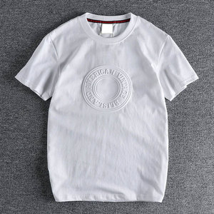 T-shirt Homme Col Rond 100% Coton Léger Tricoté Personnalisé avec Logo en Relief, Séchage Rapide, Respirant et Écologique – Nouvelle Arrivée 2026 - Product Image 3