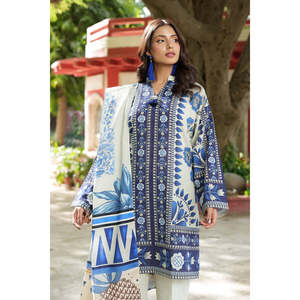 ชุดสัลวาร์ คามีซ ผ้าฝ้ายพิมพ์ลายแบบ 3 ชิ้น และชุดอานาร์กาลี ชุดพื้นเมืองอินเดียสำหรับงานเทศกาลแบบปากีสถาน รุ่น SD-52244 - Product Image 4