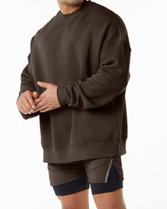 Fabricante Mayorista de Sudaderas Personalizadas, Talla Estadounidense, 400g, Mezcla de Algodón, Forro Polar, Sudaderas Lisas con Cuello Redondo - Product Image 3