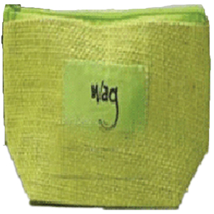 Custom Logo Jute Fashion Cosmetic Pouch Reusable Zipper-Closure Bag Featuring Geometric Printed Cotton Nylon Promotional Gift - Product Image 1