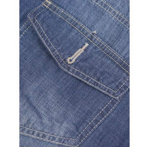 Fashion Made Side Stripe Summer Men Denim Jeans Ripped <b>Shorts</b> High Quality Vintage Distressed <b>Slim</b> <b>Fit</b> Breathable 100% Cotton - Product Image 6