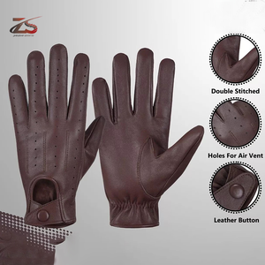 Gants en cuir à doigts entiers avec écran tactile pour les activités de plein air quotidiennes Gant d'été du conducteur du Pakistan - Product Image 3