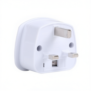 White 250V UK to EU Power Conversion <b>Plug</b> Travel <b>Adapter</b> for Convenient International Charging - Product Image 2