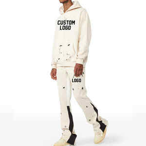 Nuevo diseño 2024, venta al por mayor, chándal Unisex para hombre, 2 piezas, pantalones de chándal y sudaderas con capucha, conjunto de pantalón de chándal, chándal para correr - Product Image 3