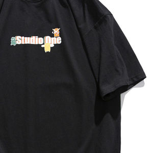 Logo personnalisé T-shirts lourds 100% coton grande taille T-shirt pour hommes 280GSM coton surdimensionné décontracté T-shirts unis - Product Image 6