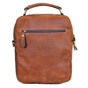 Sac Messager Vintage Full Grain Crazy Horse 100% en cuir véritable du meilleur fournisseur en stock - Product Image 3