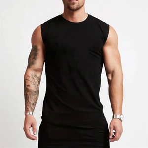 Solid Blank Mens Gym Clothing Bodybuilding Tank Top Fitness Men Muscle <b>Vest</b> Sport <b>Stringer</b> Sleeveless T Shirt - Product Image 1