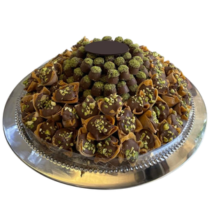 Plateau à chocolat en métal de qualité supérieure Design élégant Table de maison plateau de service décoratif pour les fêtes d'anniversaire et les occasions spéciales - Product Image 5