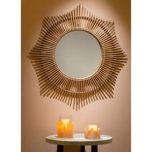 Espejo Decorativo de Ratán Tejido a Mano por Fabricante Vietnamita, Espejo Ecológico para Colgar en la Pared por KingCraftViet - Product Image 5