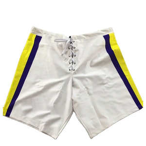 Vente en ligne de shorts de hockey unisexe personnalisés OEM vêtements de sport broderie impression par sublimation solide entièrement personnalisé Hockey sur glace - Product Image 6