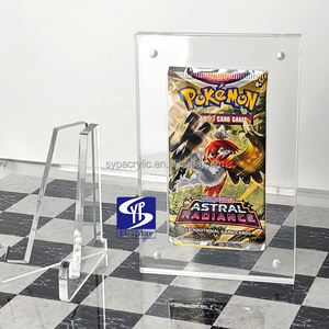 Support en acrylique personnalisé SYP pour cartes à collectionner Pokémon Shining Fates 1ère édition <span class=keywords><strong>XY</strong></span> Evolutions, support de booster en acrylique transparent - Product Image 3
