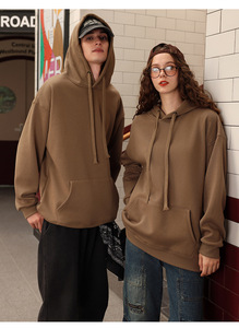 Sweats à capuche lourds de haute qualité pour hommes vente en gros survêtements à épaules tombantes vierges sweats d'hiver tricotés à capuche - Product Image 3