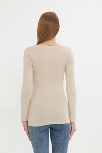 Body à col bateau et manches longues pour femme - Product Image 6