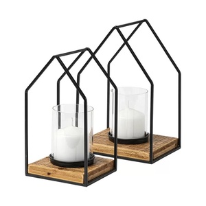 Wooden Ball Shape Framed Top Hanging Lantern Handmade Round Home <b>Decoration</b> Christmas Outdoor - Product Image 3