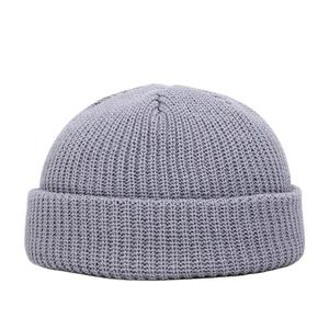 Hot-Selling Custom Logo Breathable Waterproof Beach Beanie Hat Fashion Winter Knitted Solid Skullcap Thick Warm Casual Cap for - Product Image 4