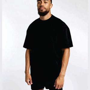 Confortable coupe ajustée hommes T-Shirt col rond tenue décontracté hommes Stock T-Shirt couleur unie hommes coton T-Shirt doux au toucher à manches courtes - Product Image 1