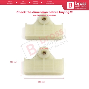 BWR5590 Regulador de ventana trasera Clips de soporte de corredor de vidrio para Tucson MK2 IX35 LM Elantra MK4 HD Sportage MK3 SL 83412-2H000 - Product Image 6