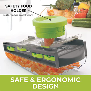 Cocina Plástico Fruta Comida Precio al por mayor 2024 Multifuncional Manual Cortador de verduras Rebanador - Product Image 4