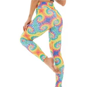 Leggings de Cintura Alta con Cordón Ajustable para Mujer, Transpirables, de Secado Rápido, para Yoga y Ejercicio, con Estampado por Transferencia de Calor - Product Image 6