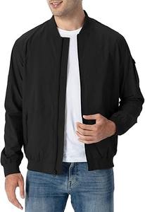 Chaquetas ligeras personalizadas OEM para hombre, chaqueta de golf Cazadora bomber con cuello y cremallera informal - Product Image 6