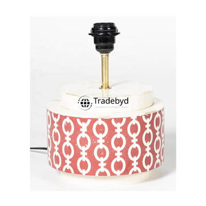 Elegante Lámpara LED Hecha a Mano con Incrustaciones de Hueso, Base E26, Alimentación CA, Ecológica, Regulable, para Hogares Modernos, Tradebyd - Product Image 1