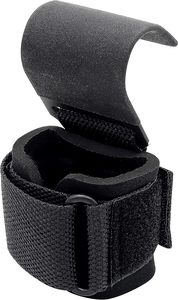 Sangles de crochet de poignet d'haltérophilie en néoprène Crochets électriques antidérapants avec poignées enduites de caoutchouc - Product Image 5