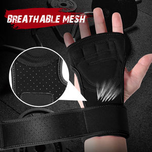 แผ่นรองยกน้ำหนักสำหรับผู้ชายถุงมือยางนีโอพรีนแผ่นรองฝ่ามือไม่ลื่นออกแบบโลโก้ได้ตามต้องการ - Product Image 5