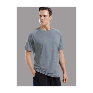 T-shirt basique uni pour homme en coton, coupe oversize, tissu doux et respirant, personnalisation de marque, vente en gros - Product Image 3
