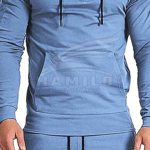 Fabricación de Pakistán, sudaderas deportivas de Color sólido para hombres, logotipo impreso personalizado, sudaderas deportivas para hombres, sudaderas básicas de algodón mezclado - Product Image 6