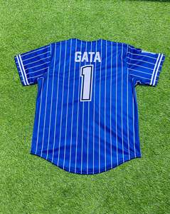 Camiseta de béisbol personalizada de alta calidad uniforme de sublimación de botón completo para hombres mujeres camiseta de Softbol Juvenil - Product Image 3