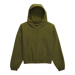 เสื้อมีฮู้ดแขนยาวสำหรับผู้หญิงกระเป๋าจิงโจ้ใส่แบบผ่อนคลายวัสดุลูกไม้ระบายอากาศได้ดีสำหรับกีฬากลางแจ้ง - Product Image 5