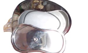 Ensemble d'instruments hospitaliers en acier inoxydable, cuvette manuelle certifiée CE classe I, garantie 3 ans, 354 x 289 x 97 mm, épaisseur 0,6 mm - Product Image 2