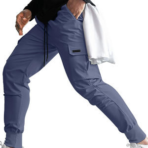 Pantalones Cargo de Algodón 100% para Hombre, Corte Recto, Estilo Urbano, Ligeros, Transpirables, Tallas Estadounidenses de Verano - Product Image 4