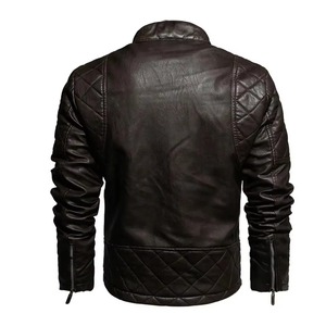 Nouvelle veste en cuir véritable pour homme élégante avec manches longues Dernier design Haute qualité Meilleur style populaire Veste en cuir pour homme - Product Image 5