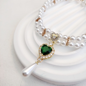 <span class=keywords><strong>Collar</strong></span> de Perlas de Lujo para Mascotas, Gatos y Perros |   <span class=keywords><strong>Collar</strong></span> de Gemas Ajustable para Sesiones de Fotos, Fiestas y Uso Diario - Product Image 6