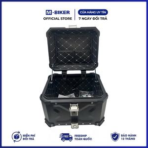 กล่องเก็บสัมภาระท้ายรถมอเตอร์ไซค์ M-Biker 36L รุ่นพรีเมียม ทำจากอะลูมิเนียม กันน้ำ ป้องกันการโจรกรรม ผลิตจากวัสดุ ABS หนัง พลาสติก และโลหะผสม - Product Image 3