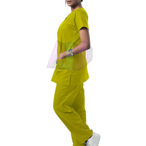 Professional Grade Women's Cotton <b>Scrub</b> <b>Sets</b> with Moisture Wicking Lightweight & Eco-Friendly Features for Hospital Use - Product Image 3
