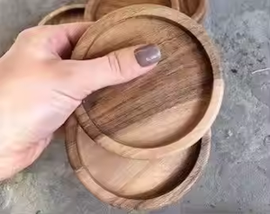 Posavasos de piedra hechos a mano posavasos de madera natural bebida elegante posavasos de calidad premium por Crescent Crafts - Product Image 2