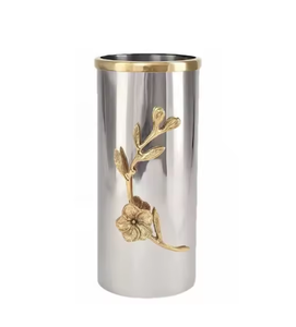 Contemporary Elegant Design Handmade Metal Flower <b>Vases</b> Home Restaurants Hotel Living Space Decor <b>Vase</b> Modern Elegance and Style - Product Image 2