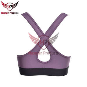 Sujetador deportivo XS de talla grande para mujer, ropa deportiva ligera y transpirable, logotipo personalizado, Etiqueta Privada, estampado de LICRA para Yoga, gimnasio, Fitness - Product Image 3