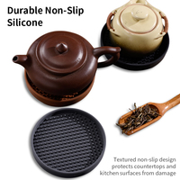 Sous-verres en silicone antidérapants personnalisés en gros, antiadhésifs, plateau profond, sans BPA, tapis de plaque en silicone