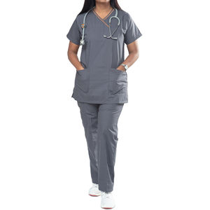 Logotipo personalizado Transpirable Enfermería Hospital Uniformes Enfermera Belleza Salón Dental Ropa DE TRABAJO Uniforme Médico Scrubs Set para Hombres Mujeres - Product Image 3
