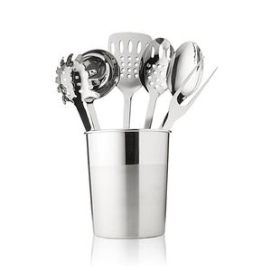 Organizador de Cocina, Porta Utensilios de Acero Inoxidable con 3 Compartimentos, Porta Cuchillos, Tenedores y Cucharas para Encimera, Hogar y Hotel - Product Image 4