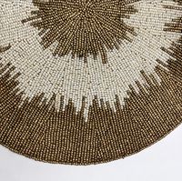 Napperons perlés faits à la main pour la décoration de Table