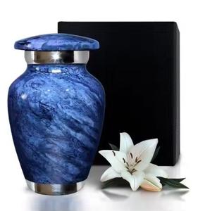 Urnas de cremación de Metal elegantes para cenizas humanas Urnas de latón y aluminio duraderas para funerarias y proveedores conmemorativos Venta caliente - Product Image 3